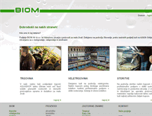 Tablet Screenshot of biom.si